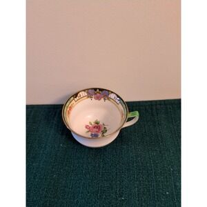 Aynsley Multicolor Floral Interior Bone China Teacup Made in England